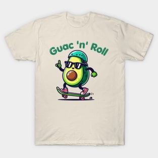 Avocada Guac 'n' Roll - Kawaii T-Shirt